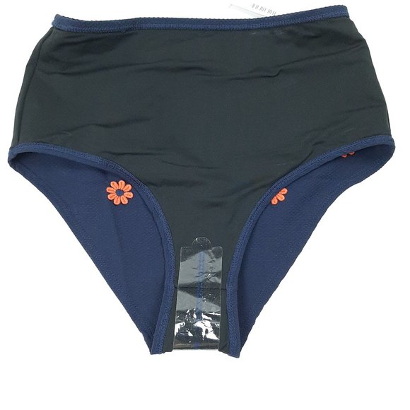 J Crew Navy Daisy High Waisted Swim Bottom - Picture 4 of 10